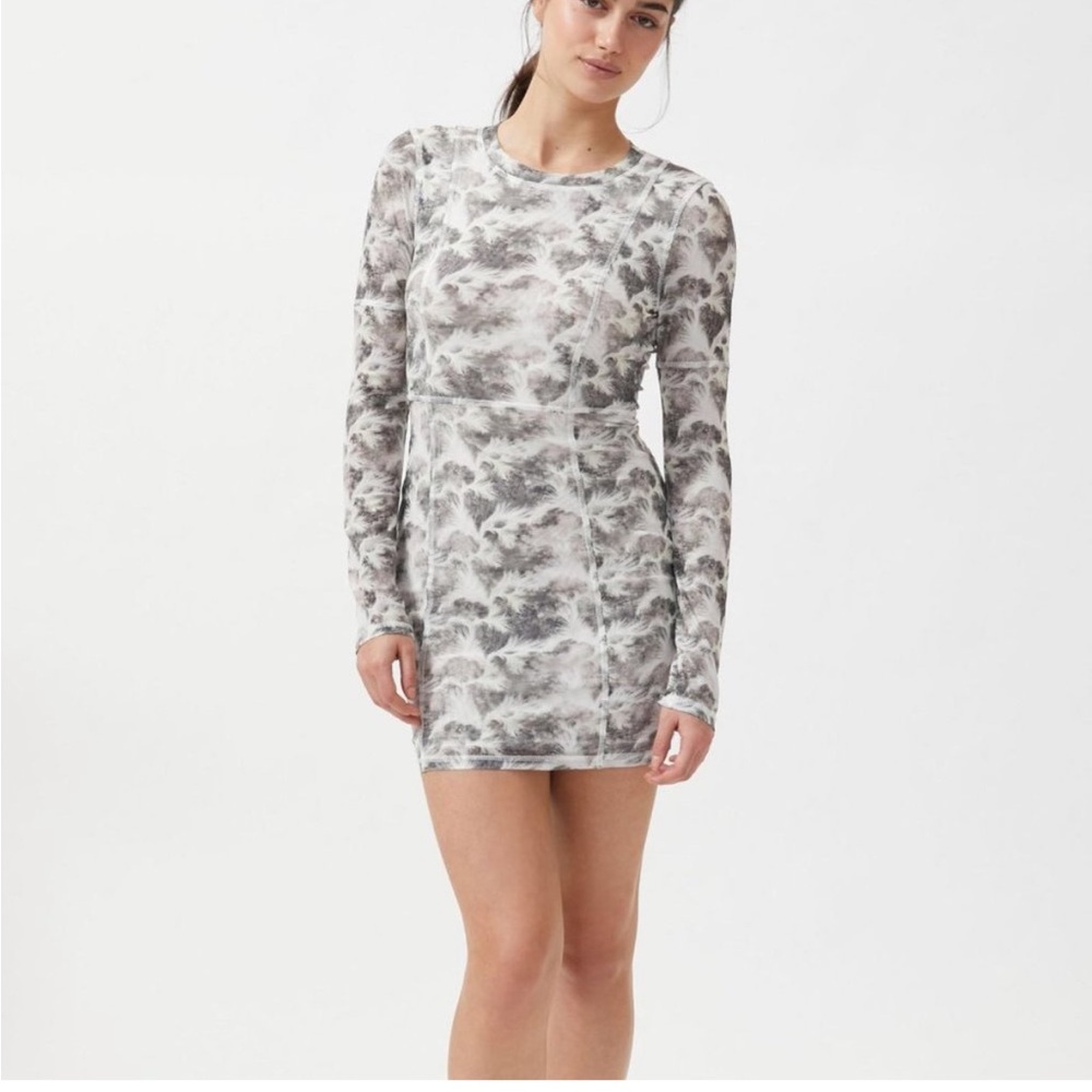 Urban Outfitters NWOT Ruth Mesh Long Sleeve Mini Dress